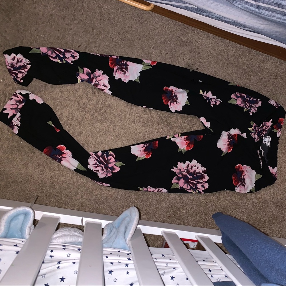 Floral dress pants